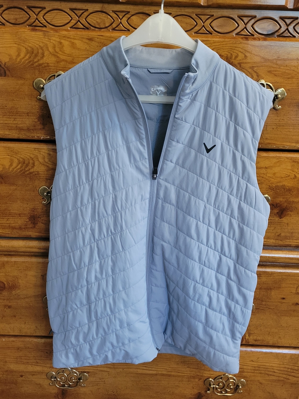 Callaway Men’s Light Gray Quilted Golf Vest Size M